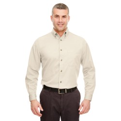 UltraClub - Adult Cypress Long-Sleeve Twill with Pocket