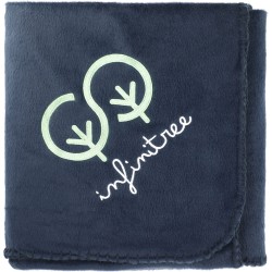 100% Recycled PET Fleece Blanket with Canvas Pouch